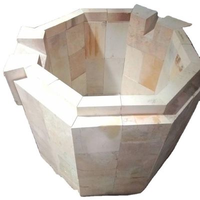 Белый AZS 33 Электроплавка Циркония-корунд для стеклянных печей
