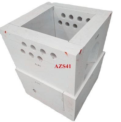 Прямая продажа 45% содержания Al2O3 Огненные кирпичи Azs Самоцентровые трубки Изогнутые кирпичи