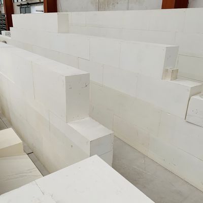 Высокоалюминиевый цирконий Zro2 Блок расплавленный литый Azs кирпич для стеклянной печи Рефракторный кирпич