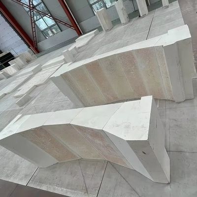 Высокая рефракторичность Левая и правая габель AZS расплавленный отливный цирконий алюминиевый силиконовый кирпич